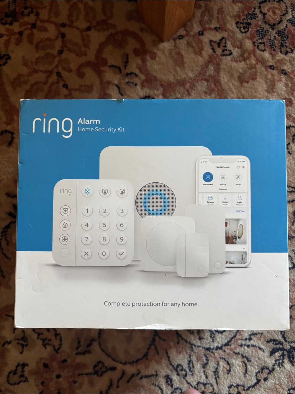 Ring Home Security Alarm Kit in Blue and White brand new never used